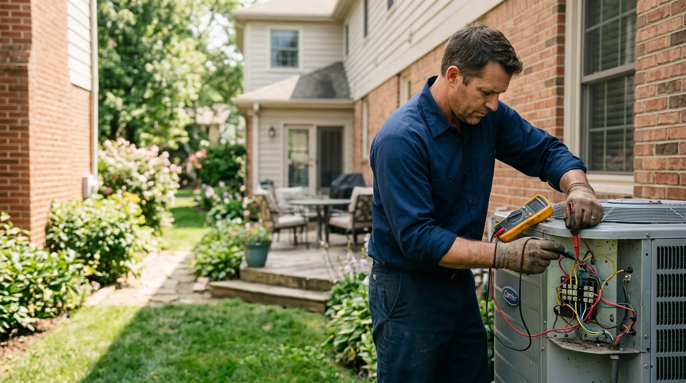HVAC technician working near Cheshire, CT